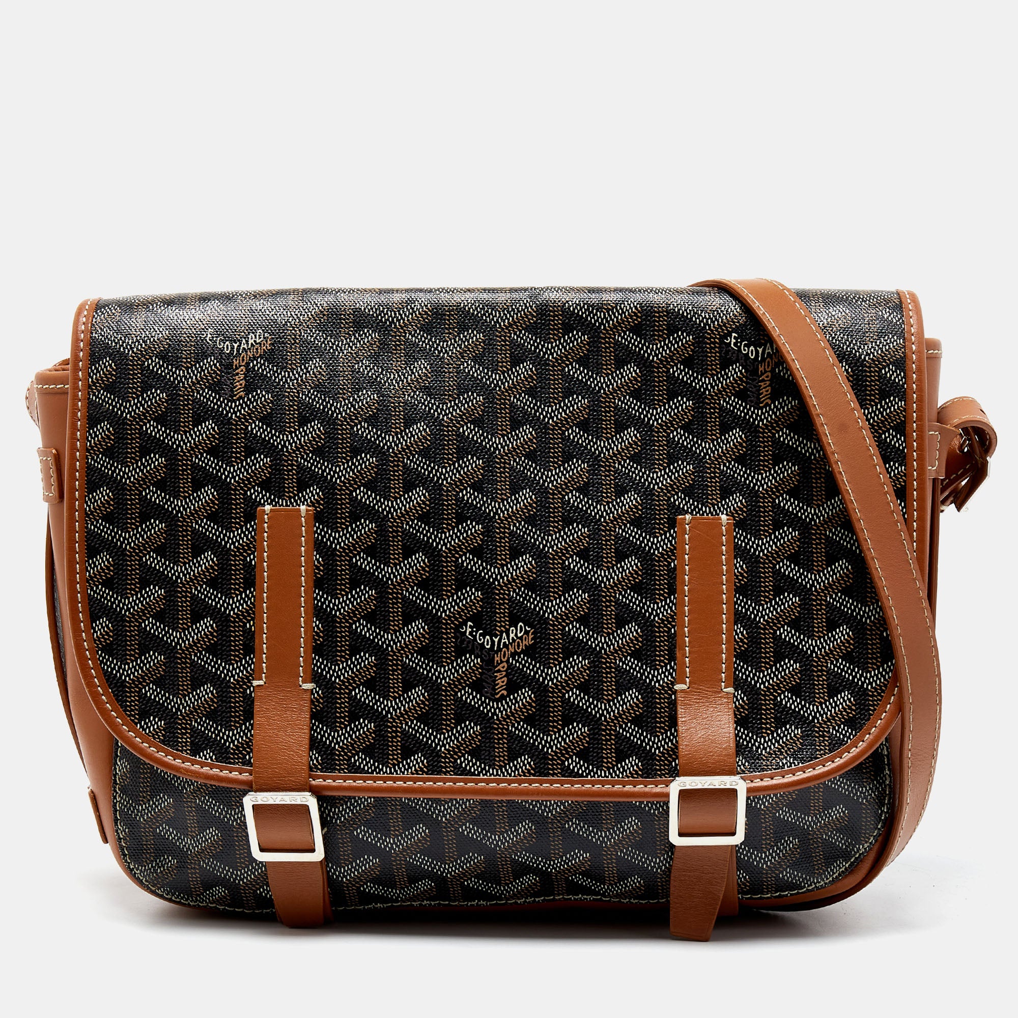 Goyard Grey Ine Canvas Belvedere Mm in Gray