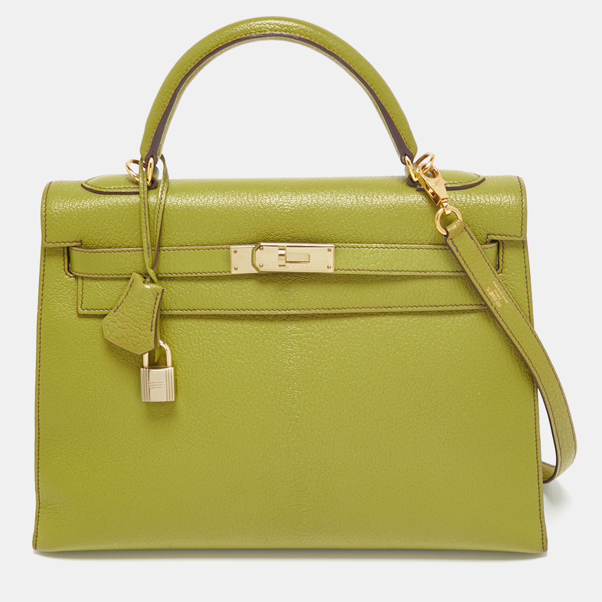 Hermès Vintage Vert Anglais Ardennes Kelly Sellier 32 Gold Hardware, 1997  Available For Immediate Sale At Sotheby's