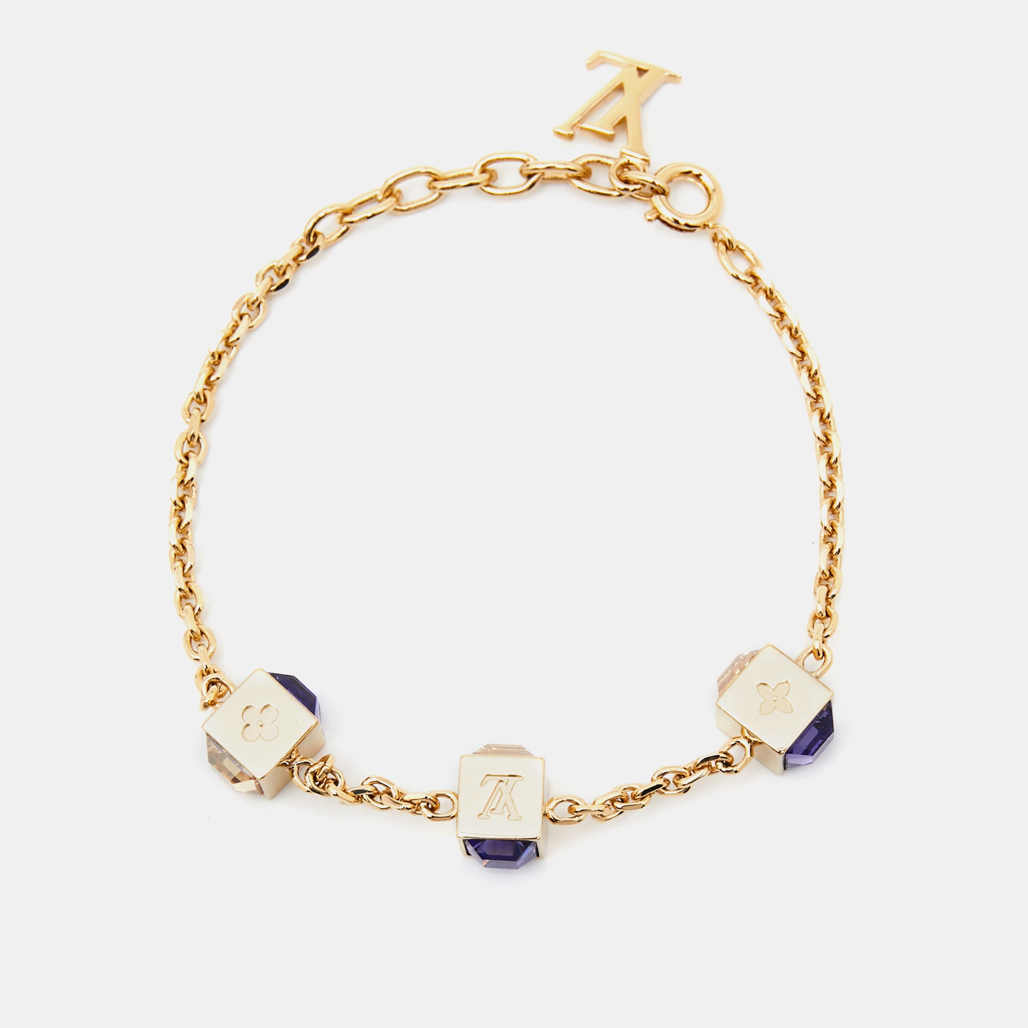 Louis Vuitton Pre-loved Gamble Crystal Bracelet