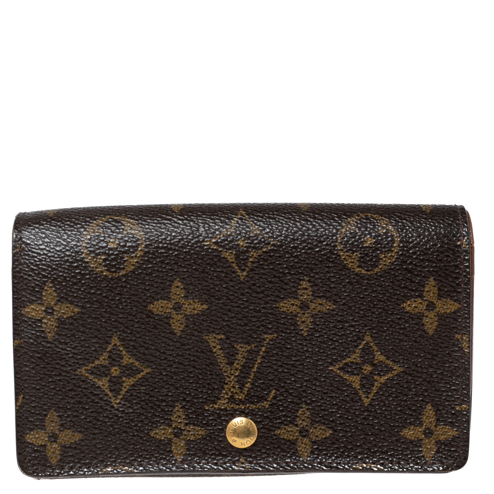 Louis Vuitton Vintage Monogram Canvas Porte Monnaie Tresor Wallet