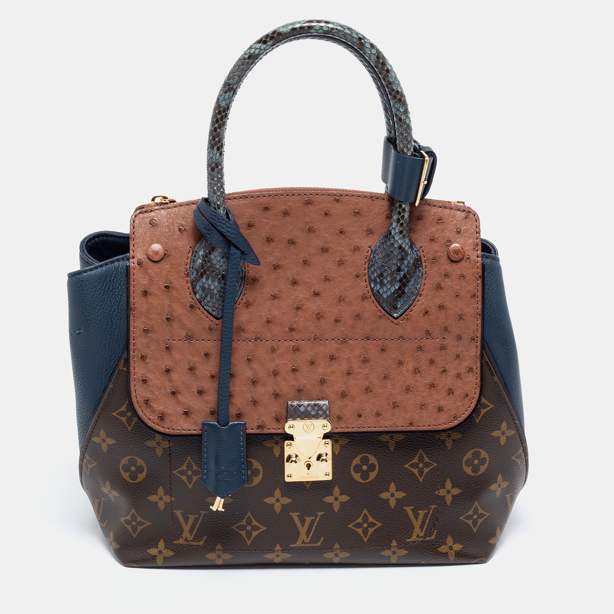 Louis Vuitton Ostrich & Python Majestueux MM