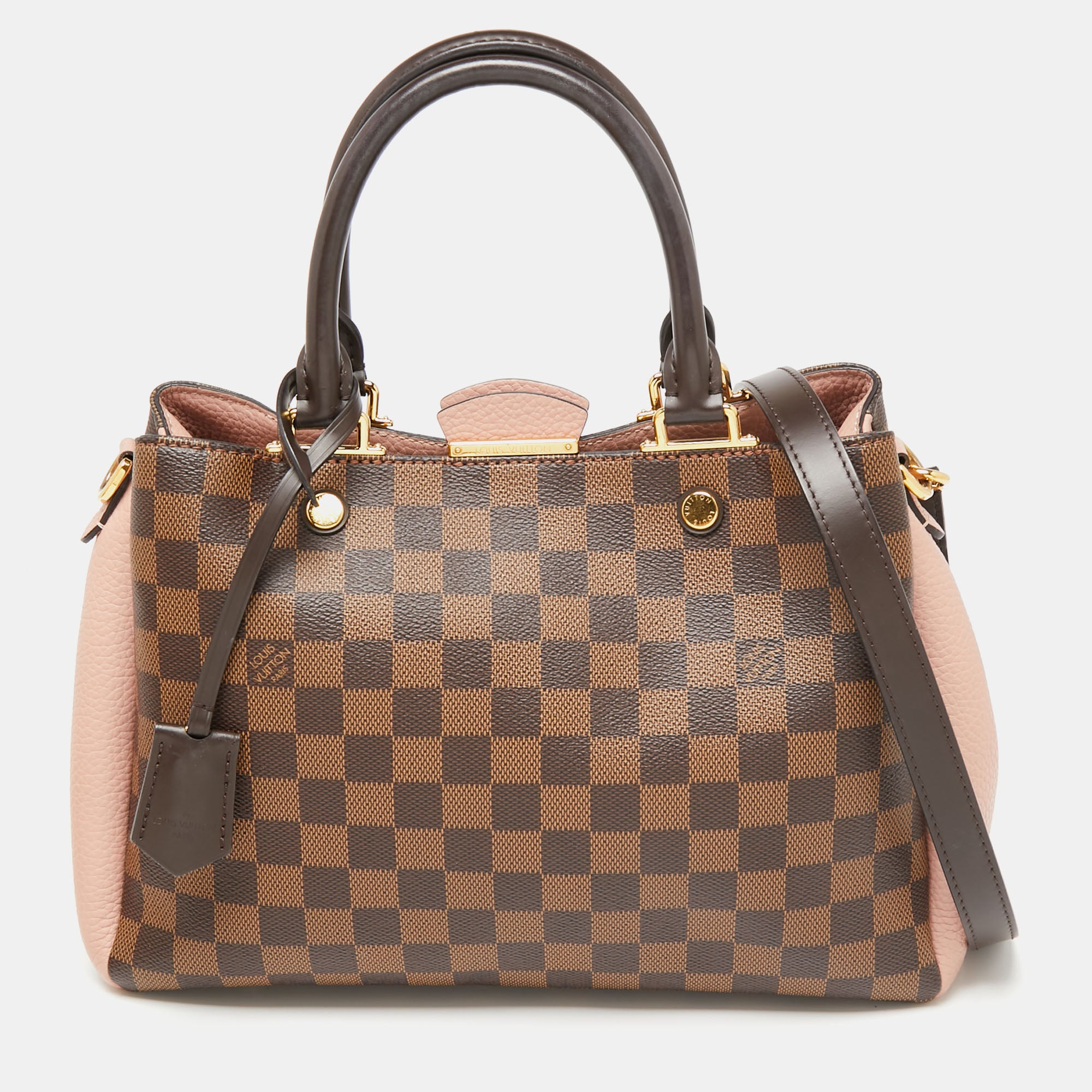 Louis Vuitton Magnolia Damier Ebene Canvas Brittany Bag Louis