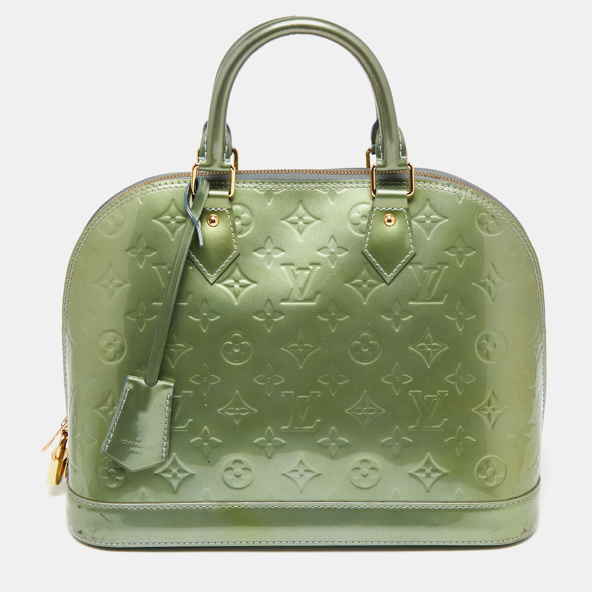 [Japan Used Bag] Used Louis Vuitton Lead Pm Monogram Vernis Beg/Enamel/Ylw  Bag