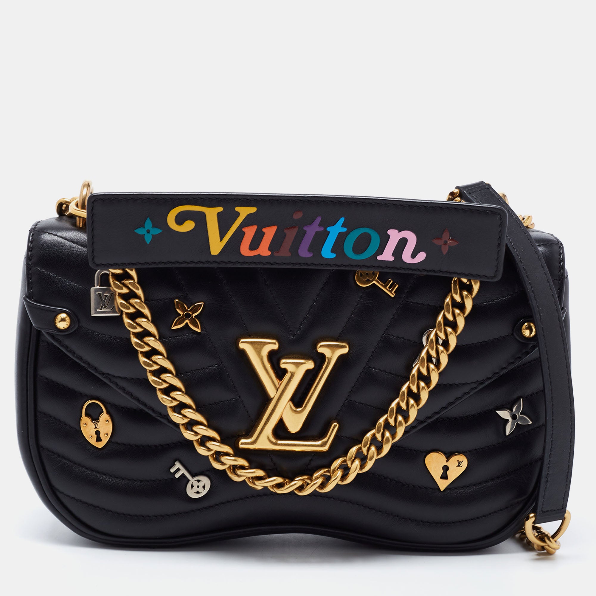 Louis Vuitton New Wave PM Quilted Leather Chain Bag