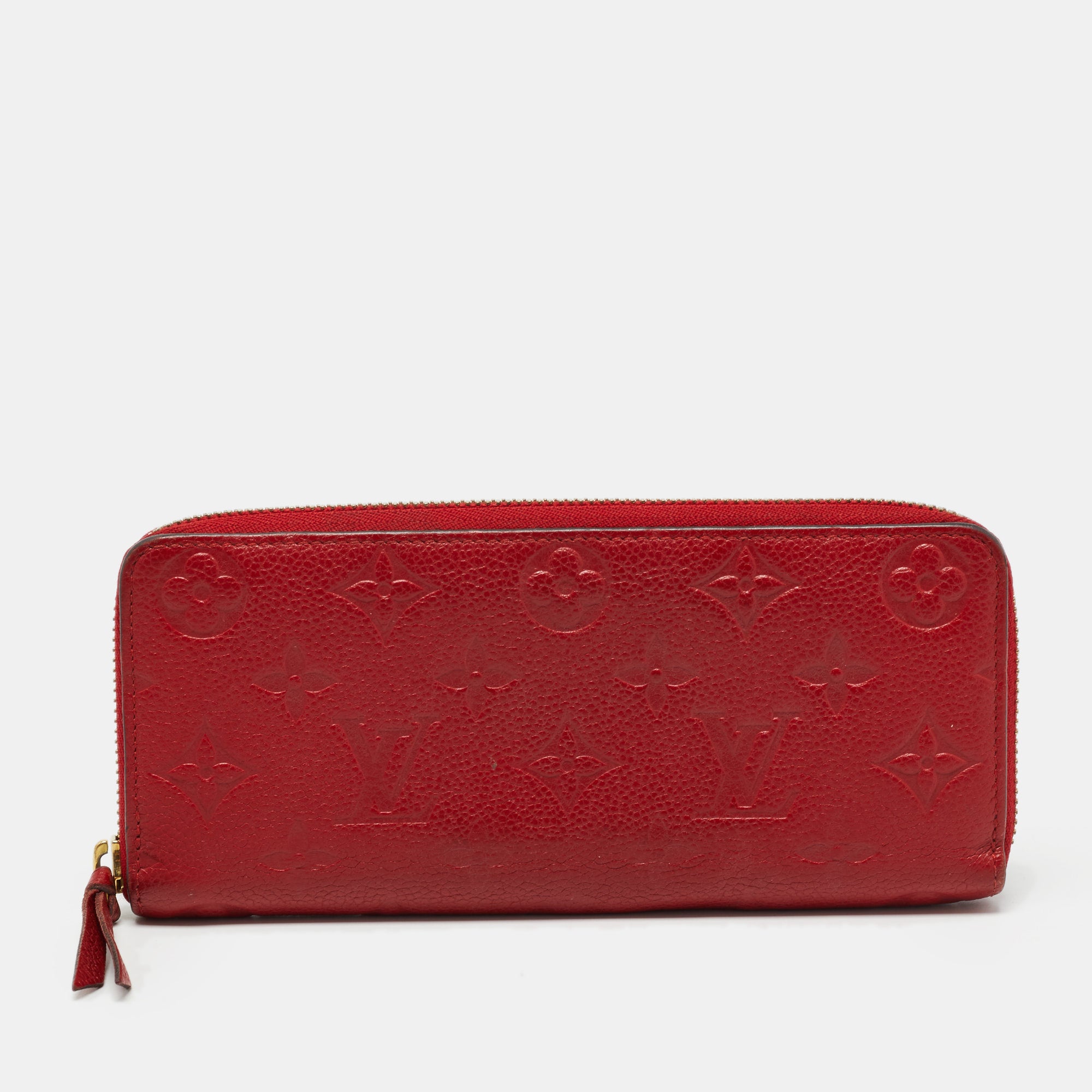 Louis Vuitton SCARLET MONOGRAM EMPREINTE LEATHER CLÉMENCE WALLET For Sale  at 1stDibs  clemence wallet inside, lv clemence wallet inside, louis vuitton  clemence wallet inside