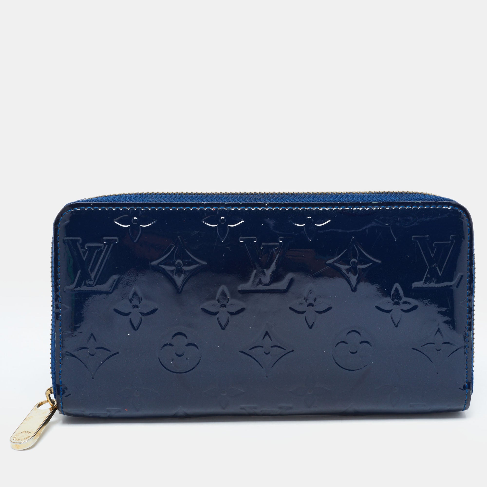 Louis Vuitton Monogram Vernis Zippy Wallet Long Wallet Woman