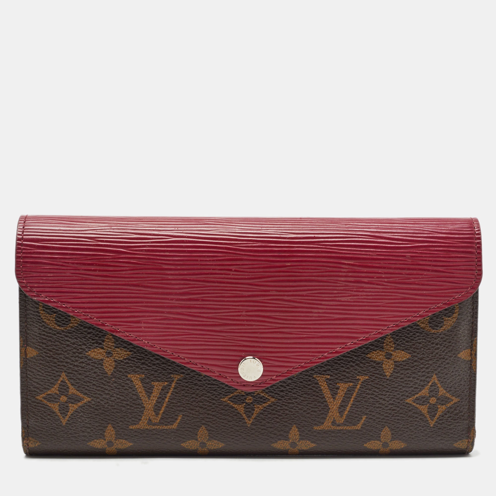 Louis Vuitton Marie Lou Long Monogram Epi Fuchsia Wallet