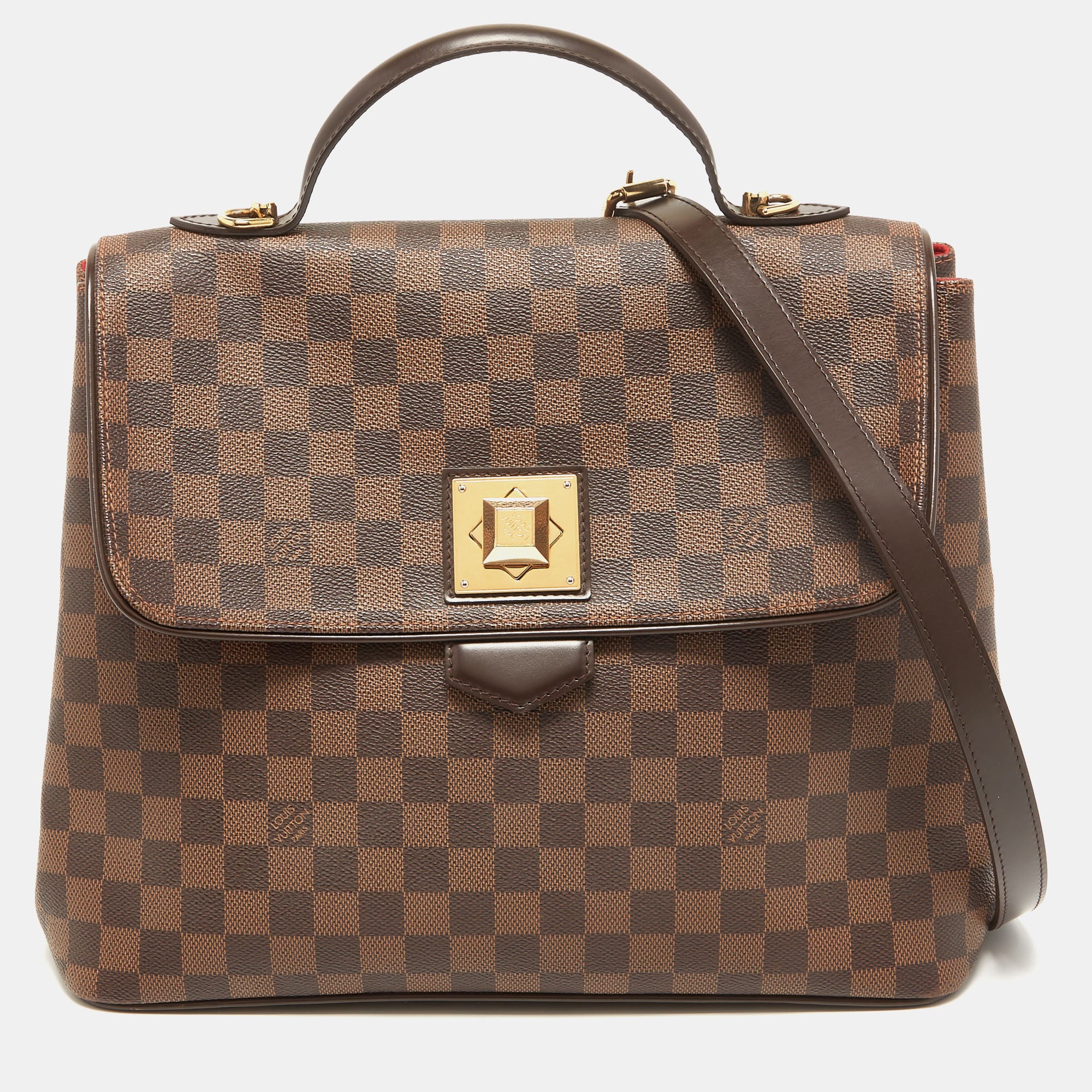 LOUIS VUITTON Damier Ebene Bergamo GM Bag