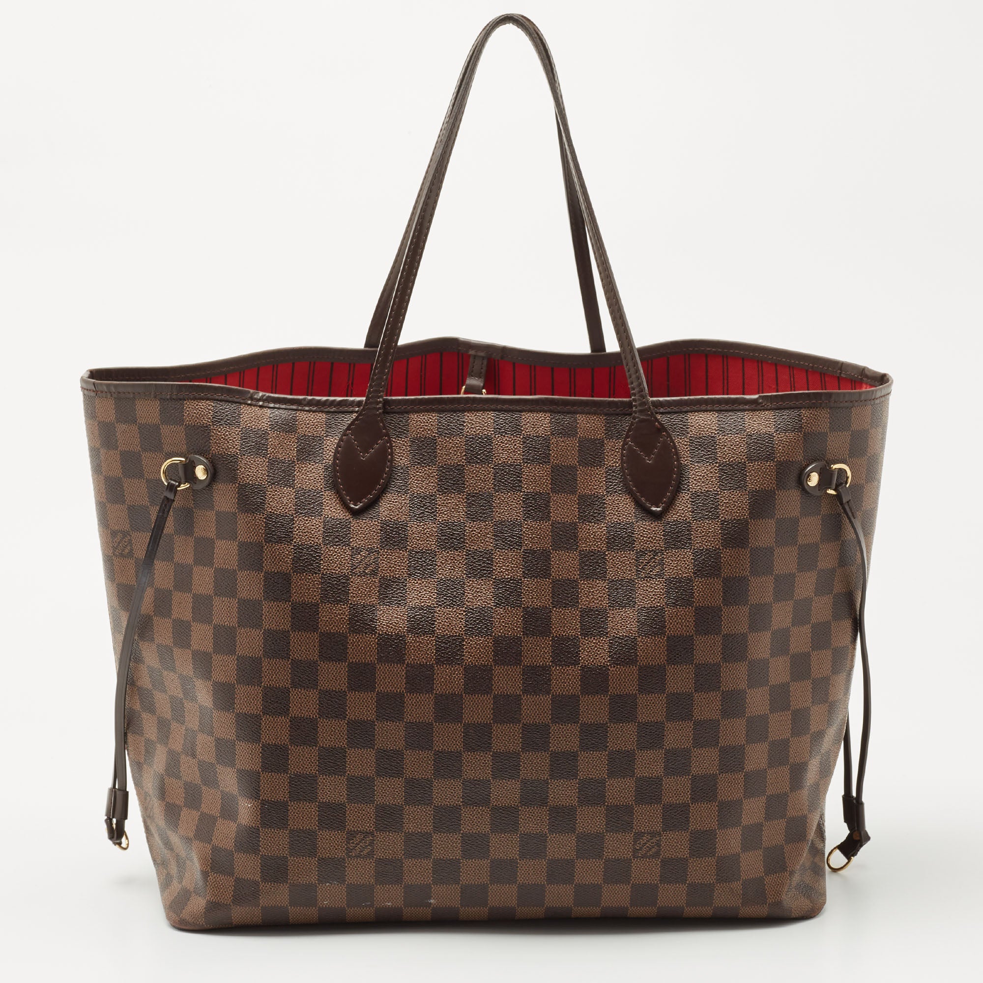 Auth Louis Vuitton Damier Ebene Male Tote Bag Hand Bag N42240 Used