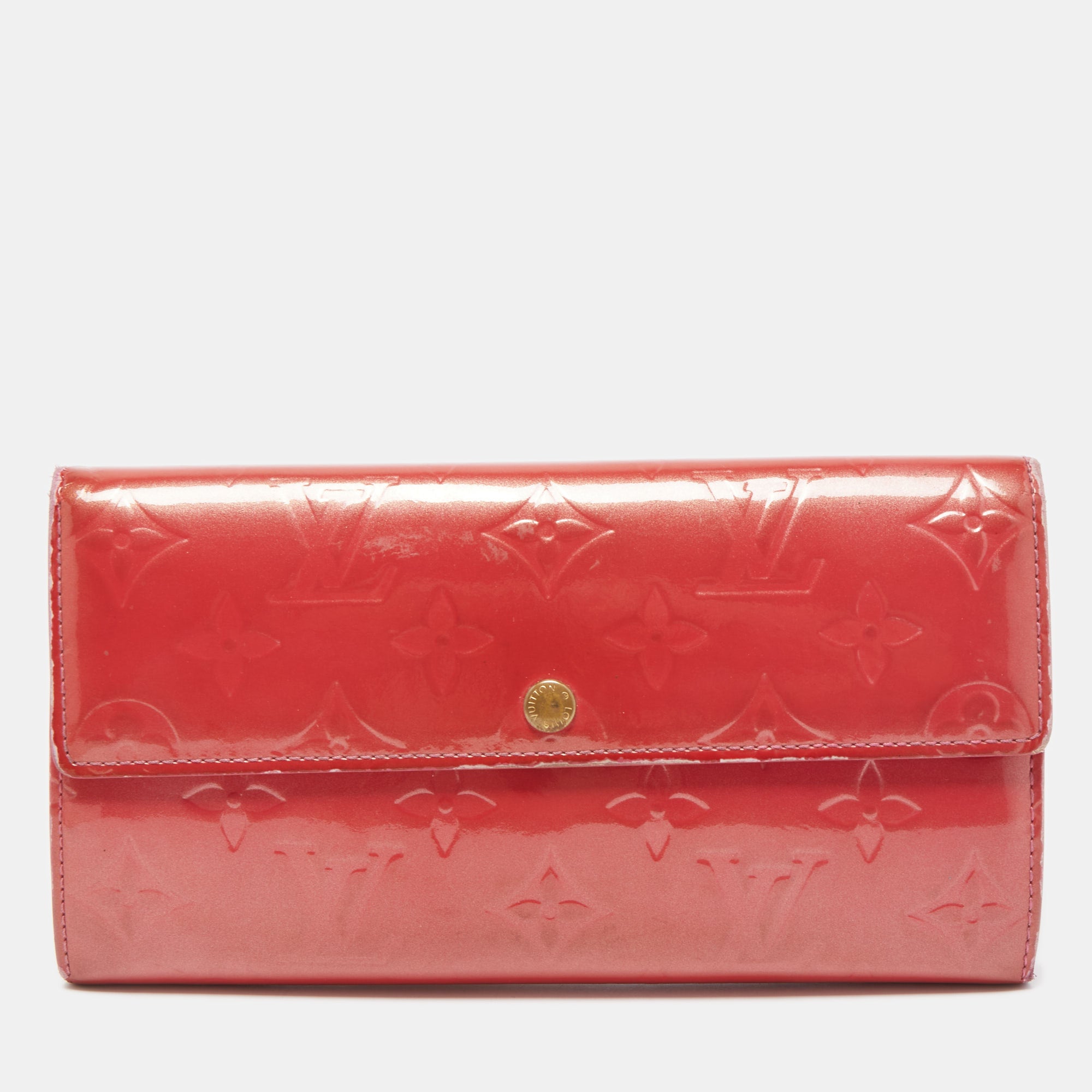 Louis Vuitton Monogram Vernis Patent Leather Sarah Wallet