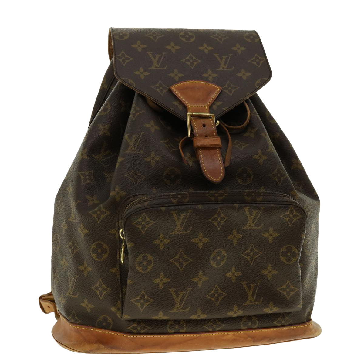 LOUIS VUITTON Monogram Montsouris GM Backpack M51135 LV Auth