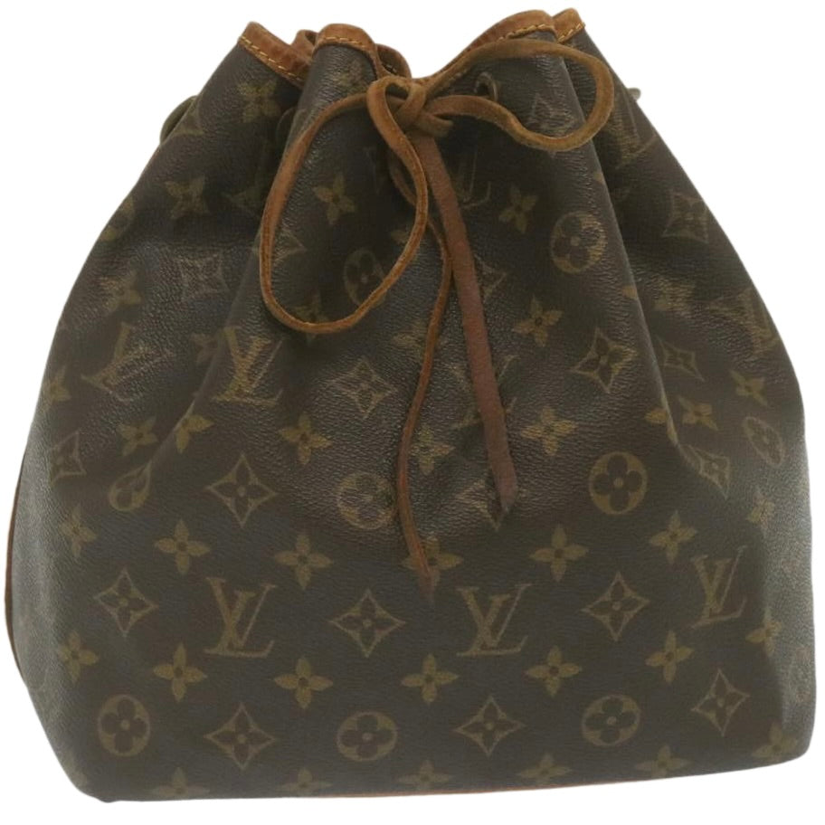 Louis Vuitton Petit Noe Monogram Shoulder Bag Brown M42226