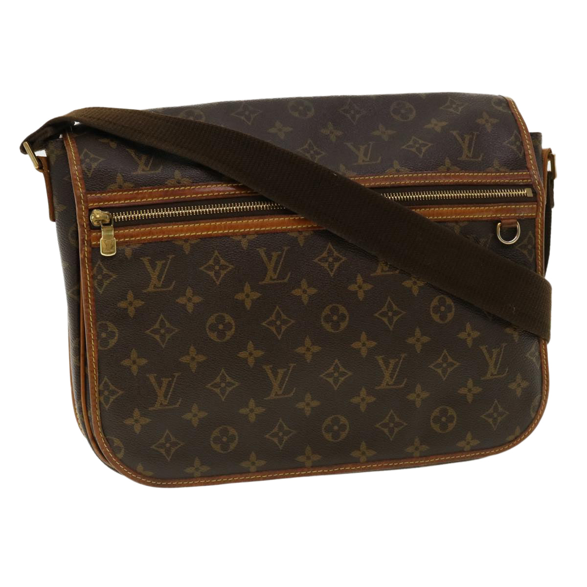 Louis+Vuitton+Bosphore+Crossbody+Cream+Leather for sale online