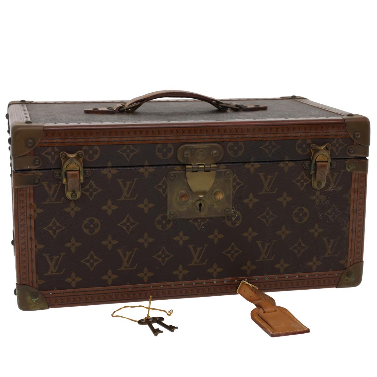 LOUIS VUITTON Monogram Boite Buteil Hand Bag Vanity Vintage M21822 Aut