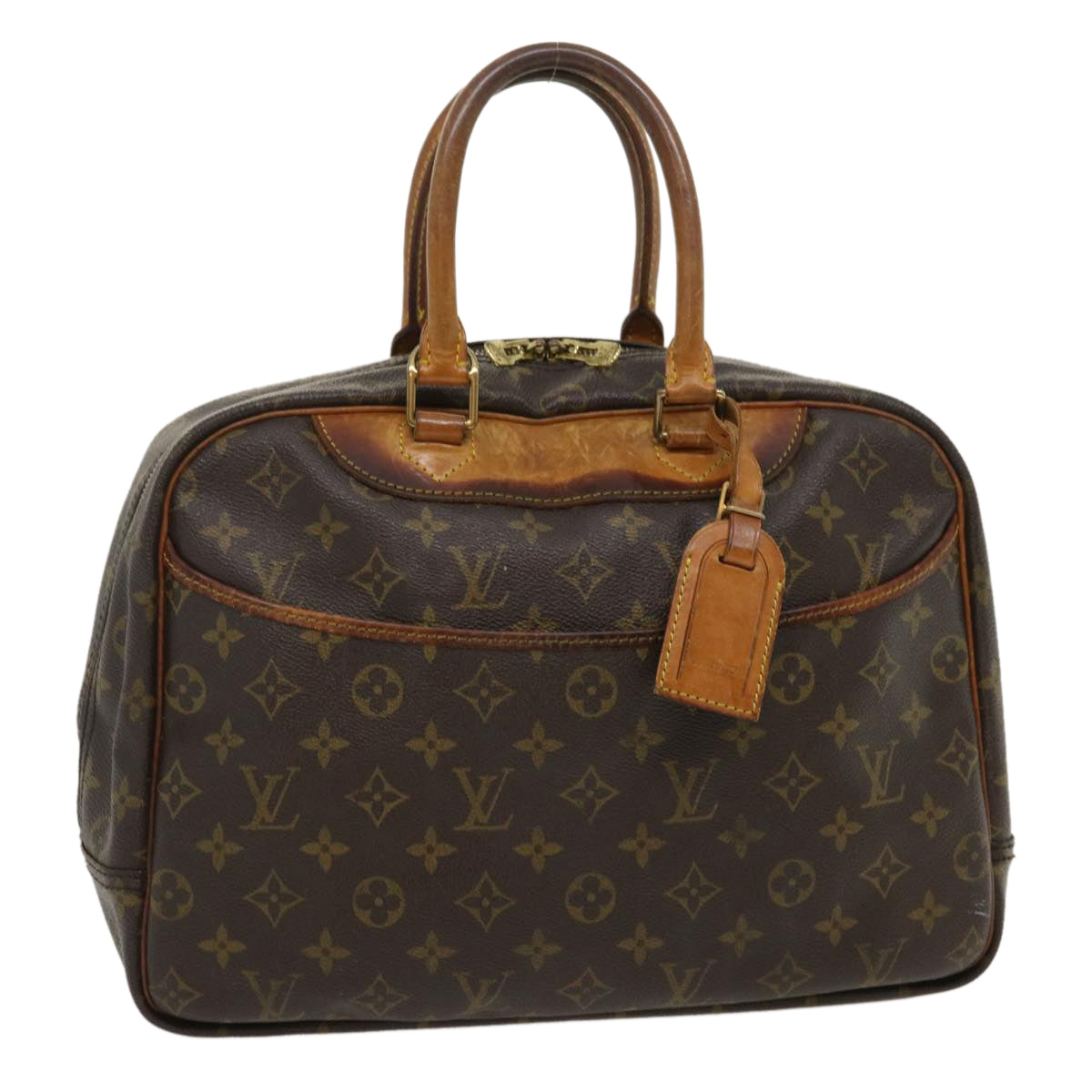 LOUIS VUITTON Monogram Deauville Hand Bag M47270 LV Auth tp259