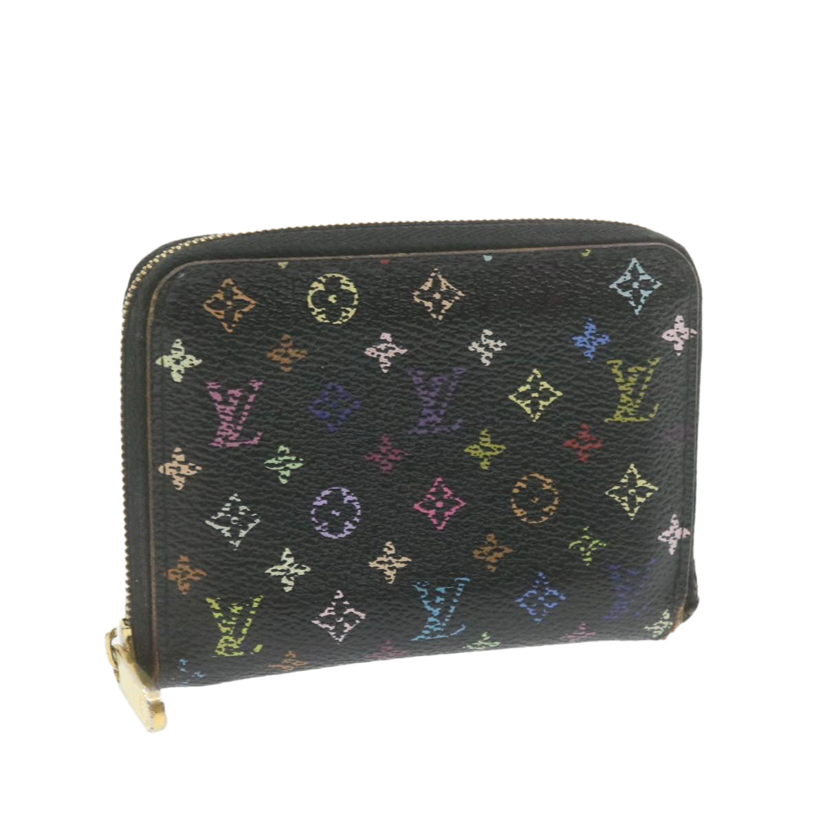 Louis Vuitton Multicolor Monogram Zippy Wallet Black