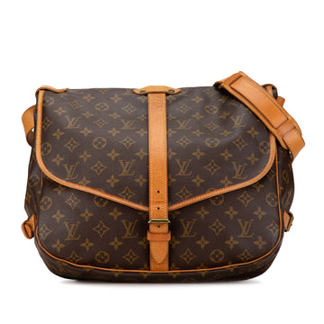 LOUIS VUITTON Monogram Saumur 35 Crossbody Bag