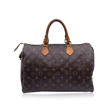 LOUIS VUITTON Canvas Monogram Speedy 35 Top Handle Bag M41524