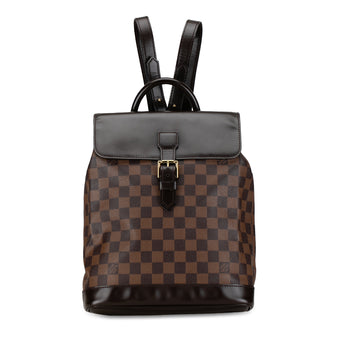 LOUIS VUITTON Damier Ebene Soho Backpack