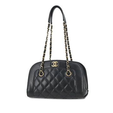 CHANEL CC Quilted Lambskin Shoulder Bag