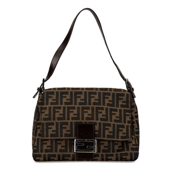 FENDI Zucca Canvas Mamma Forever Shoulder Bag