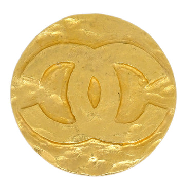CHANEL Medallion Brooch Pin Gold 94P 120504