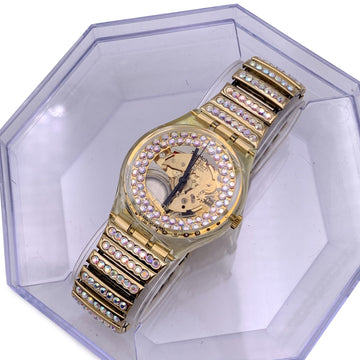 Swatch Special 1990 Hollywood Dream Gz116 Wrist Watch With Box