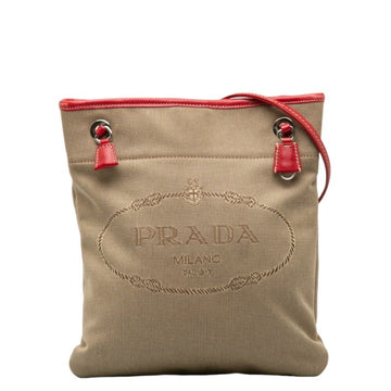 PRADA Canapa Shoulder Bag