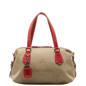 PRADA Logo Jacquard Handbag