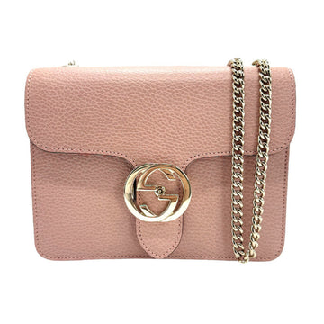 GUCCI Interlocking Buckle Shoulder Bag