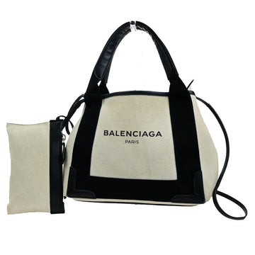 BALENCIAGA Navy Cabas Handbag