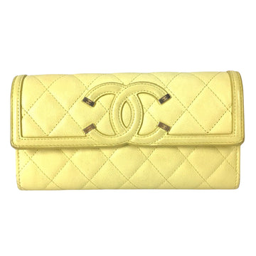 CHANEL CC Filigree Wallet