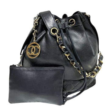 CHANEL Drawstring Shoulder Bag