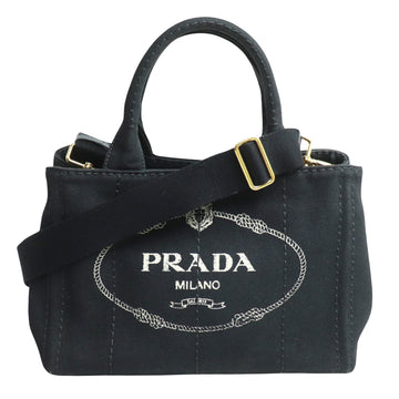 PRADA Canapa Shoulder Bag