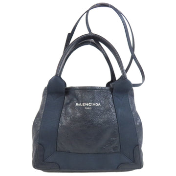 BALENCIAGA Navy Cabas Handbag