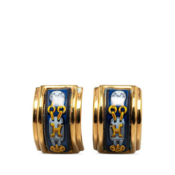 HERMES Boucles D'oreilles Email Earrings