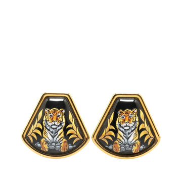 HERMES Boucles D'oreilles Email Earrings