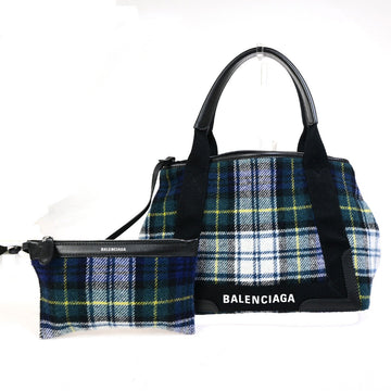 BALENCIAGA Navy Cabas Handbag