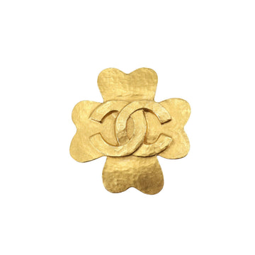 CHANEL Clover Brooch