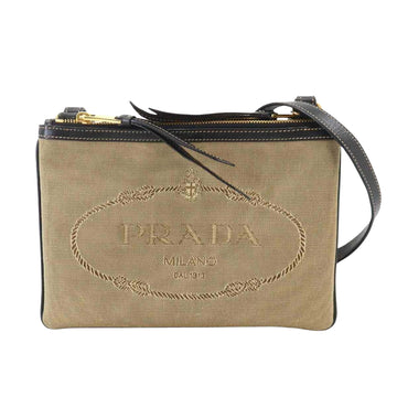 PRADA Canapa Shoulder Bag