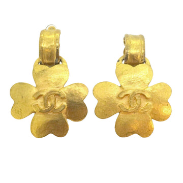 CHANEL Clover Earrings