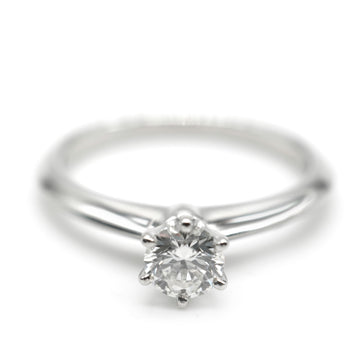 TIFFANY & CO. Solitaire Diamond Engagement Ring in Platinum I VS1 0.4 CTW