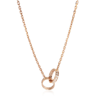 CARTIER Love Necklace, Diamonds [Rose Gold]