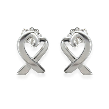 TIFFANY & CO. Paloma Picasso 14 mm Loving Heart Earrings in Sterling Silver
