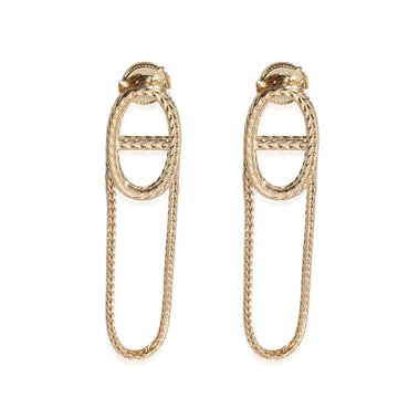 HERMES Chaine d'ancre Danae Earrings in 18K Yellow Gold