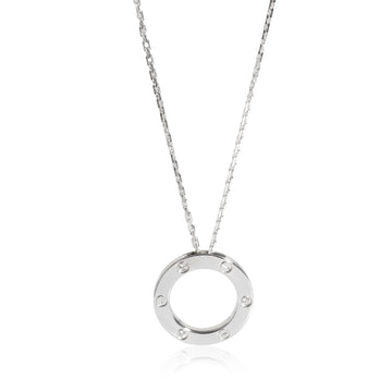 CARTIER Love Necklace, 3 Diamonds [White Gold]