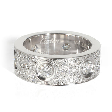 CARTIER Love Ring, Diamond Paved [White Gold]