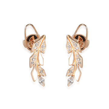 TIFFANY & CO. Victoria Earrings in 18k Rose Gold 0.33 CTW
