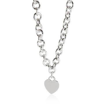 TIFFANY & CO. Heart Tag Necklace in Sterling Silver