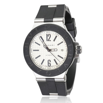 BVLGARI Diagono DG 40 SV Men's Watch in Stainless Steel/Rubber